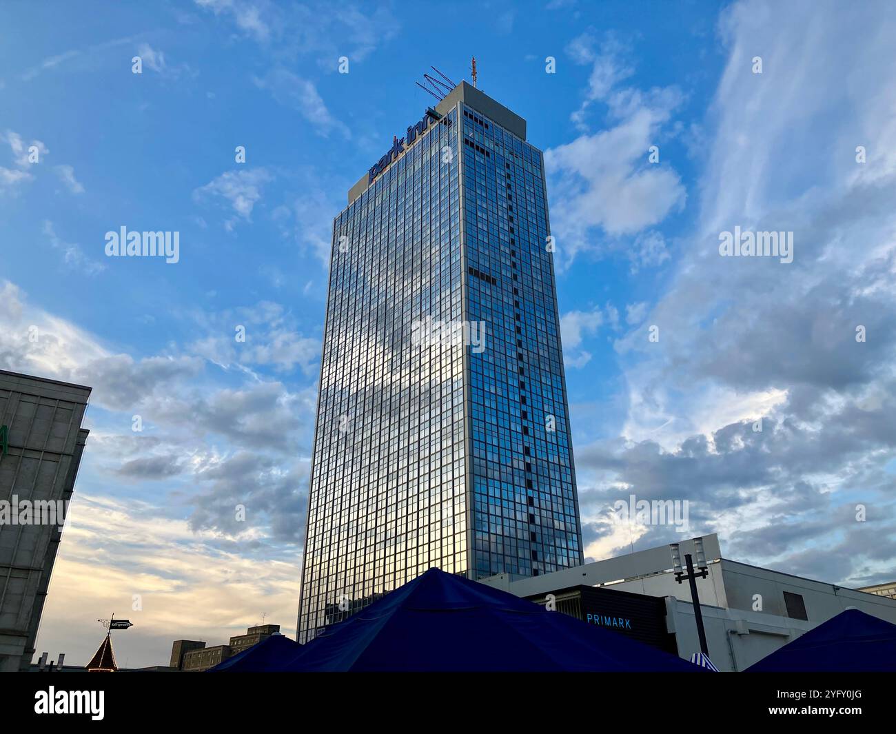 The Park Inn by Radisson in Alexanderplatz. Mitte, Berlin, Germany. 26th September 2022. - Smartphone Captured Stock Image