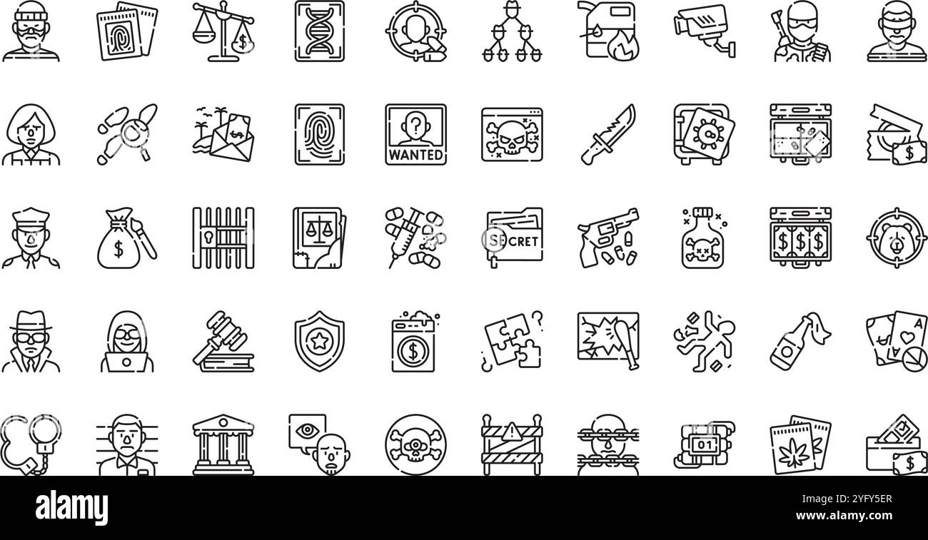 High-Quality Vector Icons Collection with Editable Stroke. Ideal for Professional and Creative Projects. Stock Vector