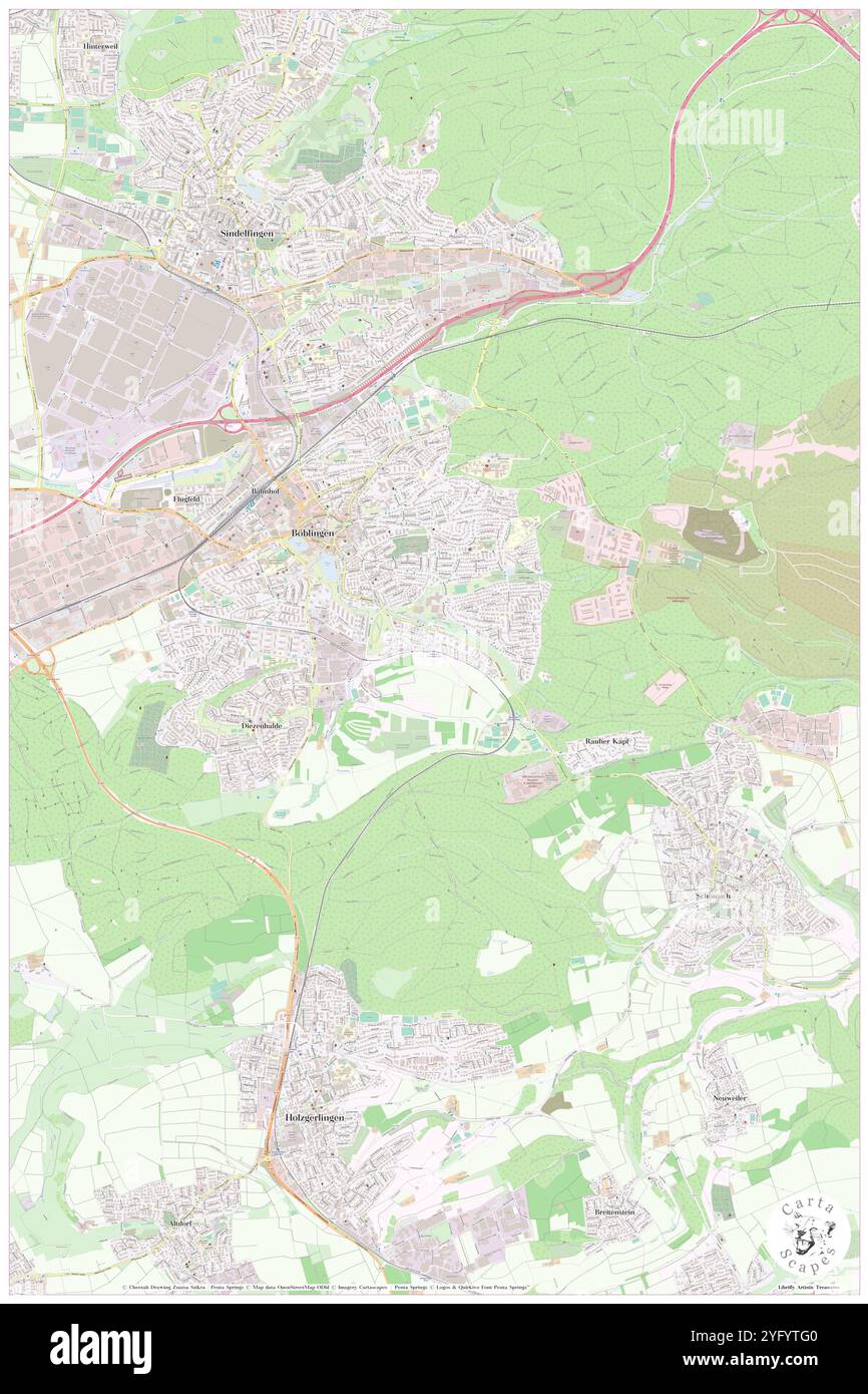 Boeblingen Heusteigstr, Regierungsbezirk Stuttgart, DE, Germany, Baden-Wurttemberg, N 48 40' 32'', N 9 1' 32'', map, Cartascapes Map published in 2024. Explore Cartascapes, a map revealing Earth's diverse landscapes, cultures, and ecosystems. Journey through time and space, discovering the interconnectedness of our planet's past, present, and future. Stock Photo