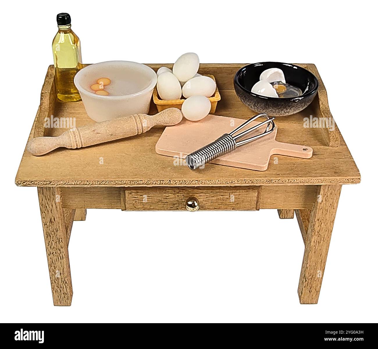 Baking with eggs to cook something Stock Photo - Alamy