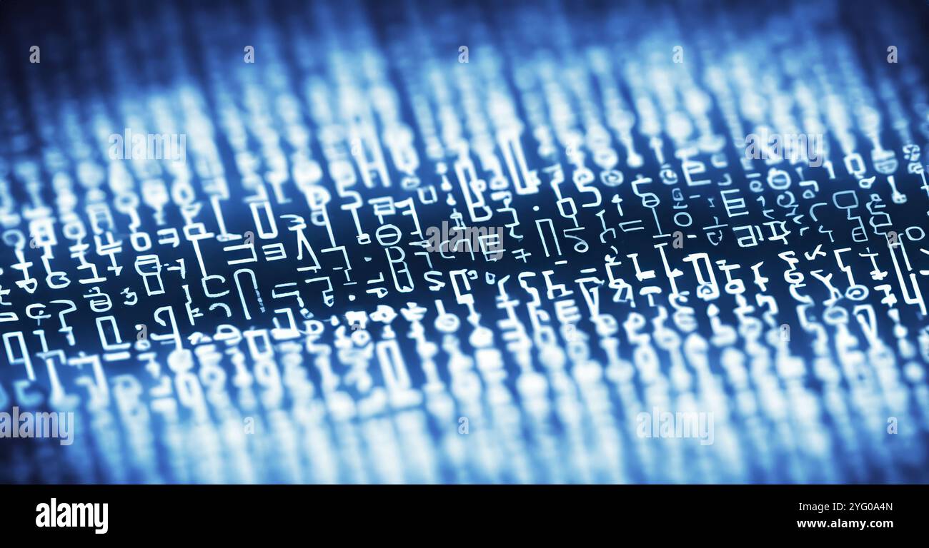 Computer programming symbols to make software run Stock Photo - Alamy