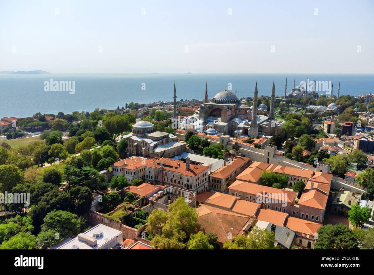 Aerial view hagia sophia mosque hi-res stock photography and images - Alamy