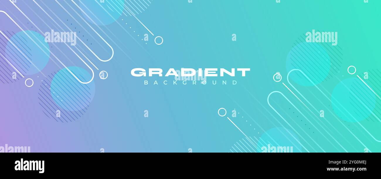 Abstract Modern and Colorful Gradient Background with Technology Concept. Vibrant Creative Banner Vector Design Stock Vector