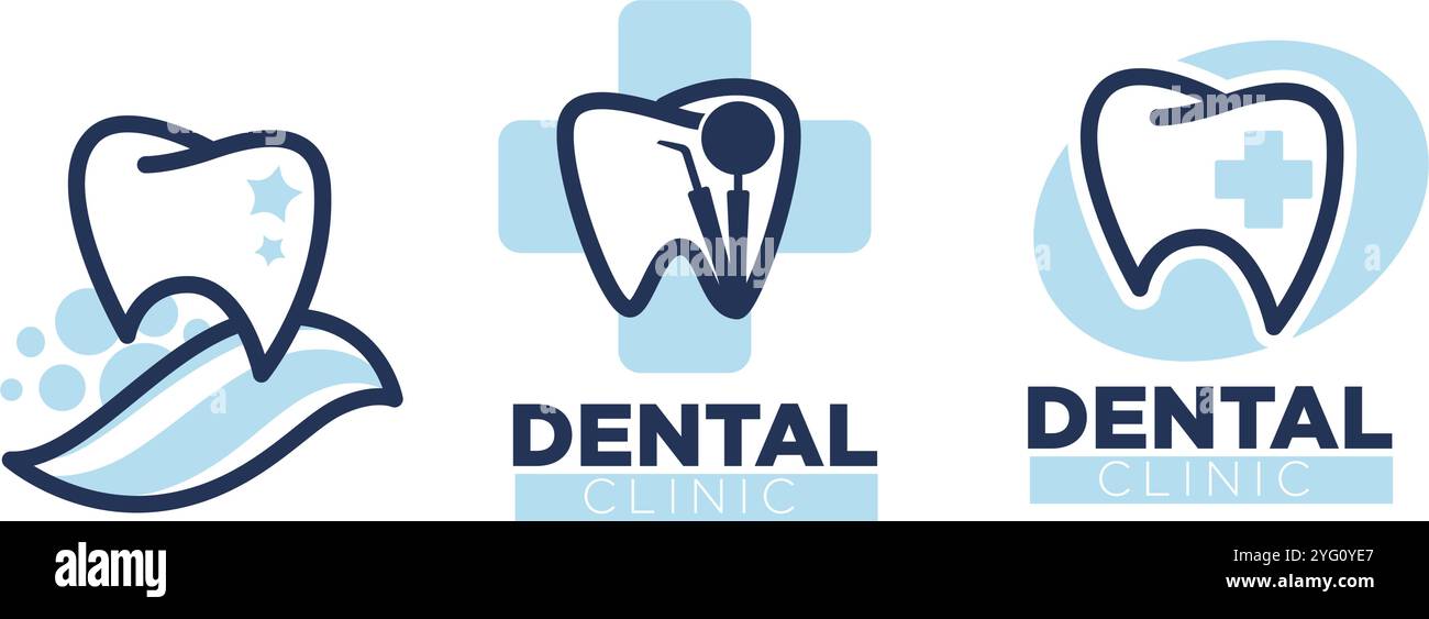 Dental Clinic Tooth Icon Design Stock Vector Image & Art - Alamy