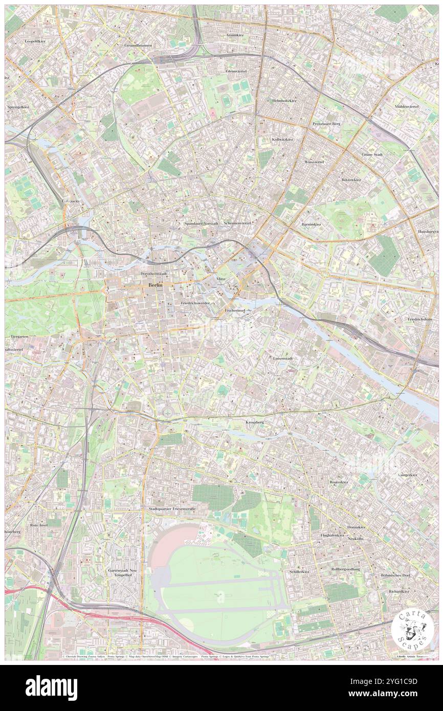 Titanic Comfort, DE, Germany, Berlin, N 52 30' 37'', N 13 24' 15'', map, Cartascapes Map published in 2024. Explore Cartascapes, a map revealing Earth's diverse landscapes, cultures, and ecosystems. Journey through time and space, discovering the interconnectedness of our planet's past, present, and future. Stock Photo