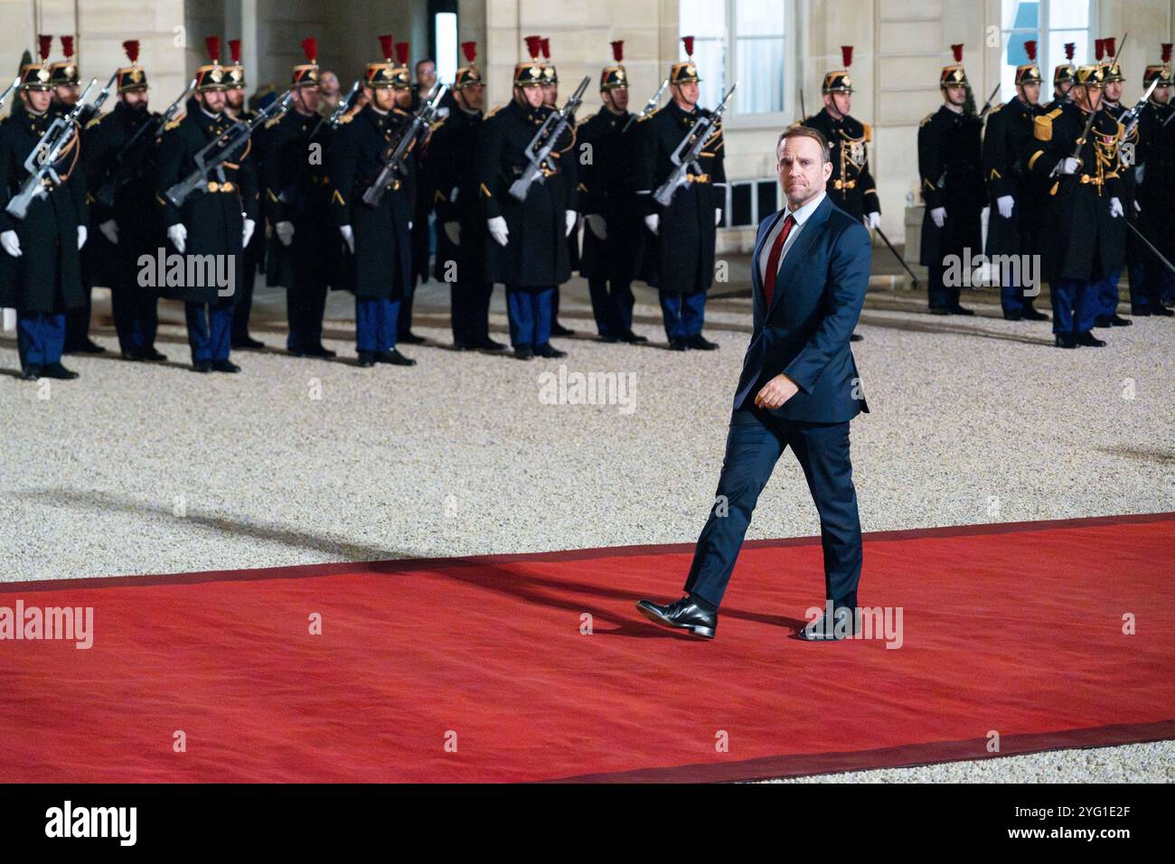 Ferracci French Delegate Minister for Industry Marc Ferracci arrives at the ...