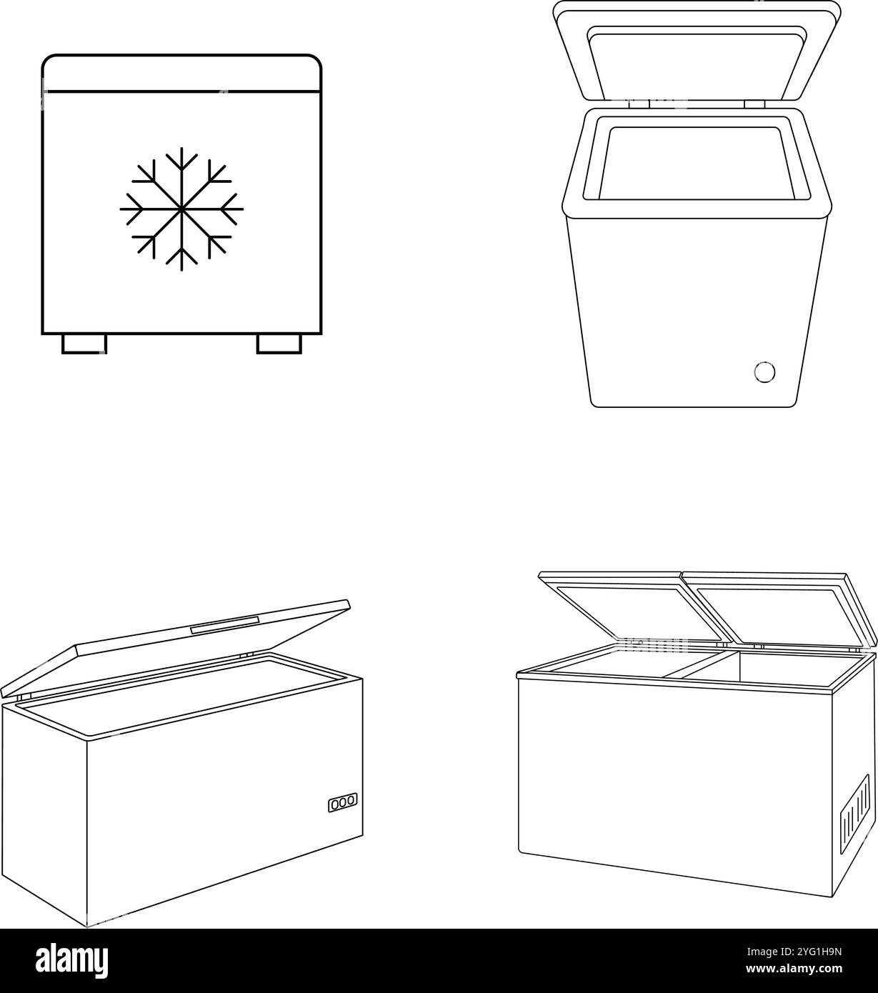 refrigeration freezer icon illustration design Stock Vector Image & Art ...