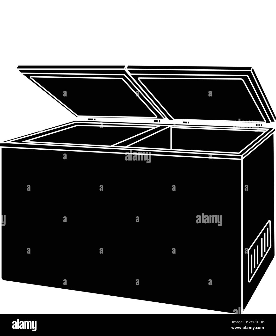 Freezer food label icon Black and White Stock Photos & Images - Alamy