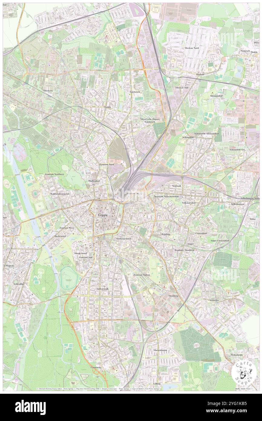 Leipzig map city hi-res stock photography and images - Alamy