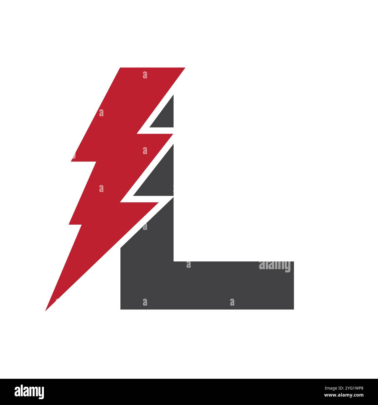 Letter L For Electric Logo Combination With Lightning Thunder Bolt Icon ...