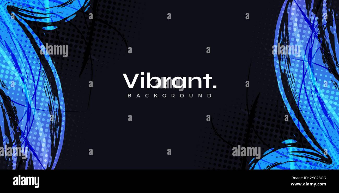 Abstract Background with Blue and Purple Gradient Brush Texture and ...