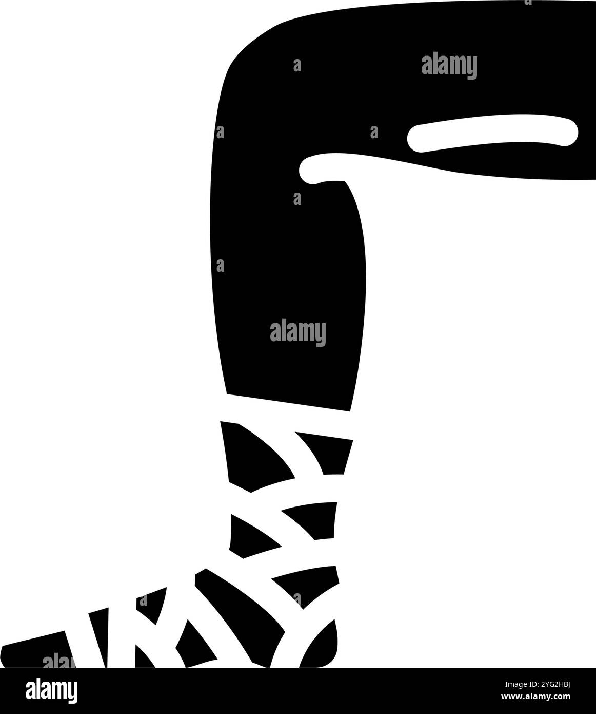 sprain household injury accident glyph icon vector illustration Stock ...