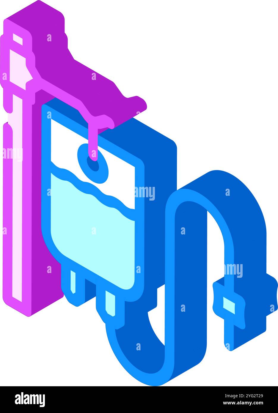 iv drip cancer treatment isometric icon vector illustration Stock ...