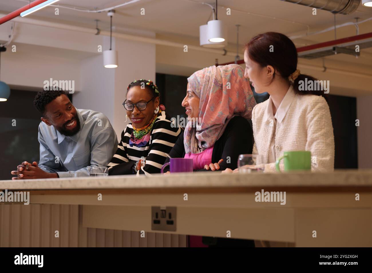 Creative team working in office Stock Photo