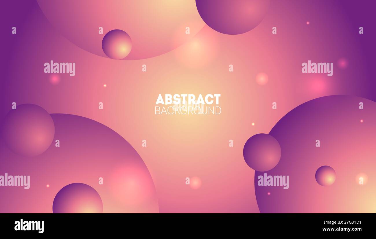 Abstract background with 3d spheres Stock Vector