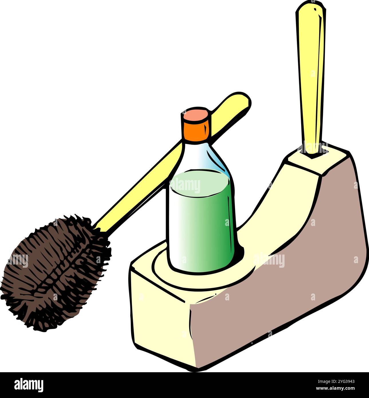 toilet-cleaning-equipment-stock-photo-alamy