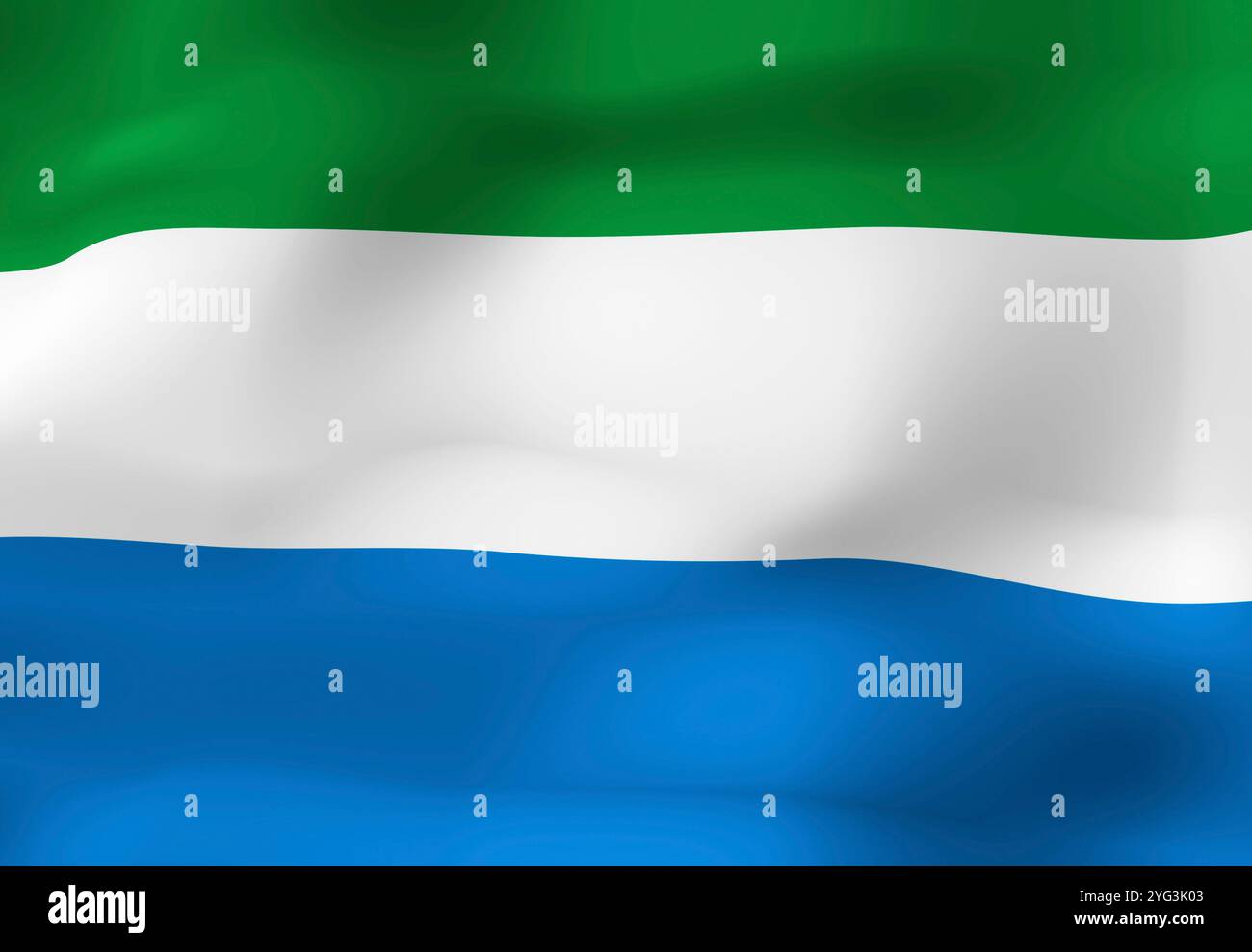 Flag of Sierra Leone Stock Photo - Alamy