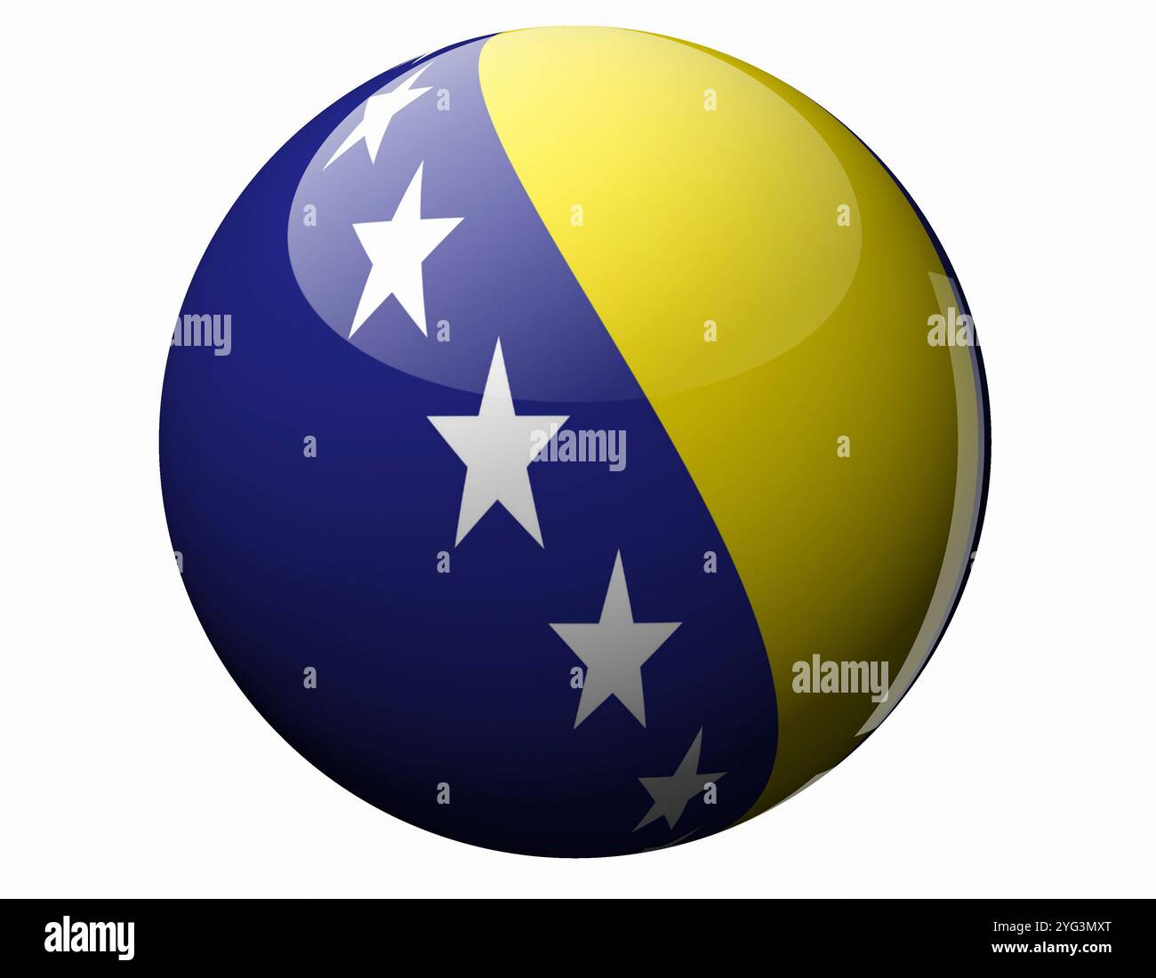 Flag of Bosnia and Herzegovina Stock Photo - Alamy