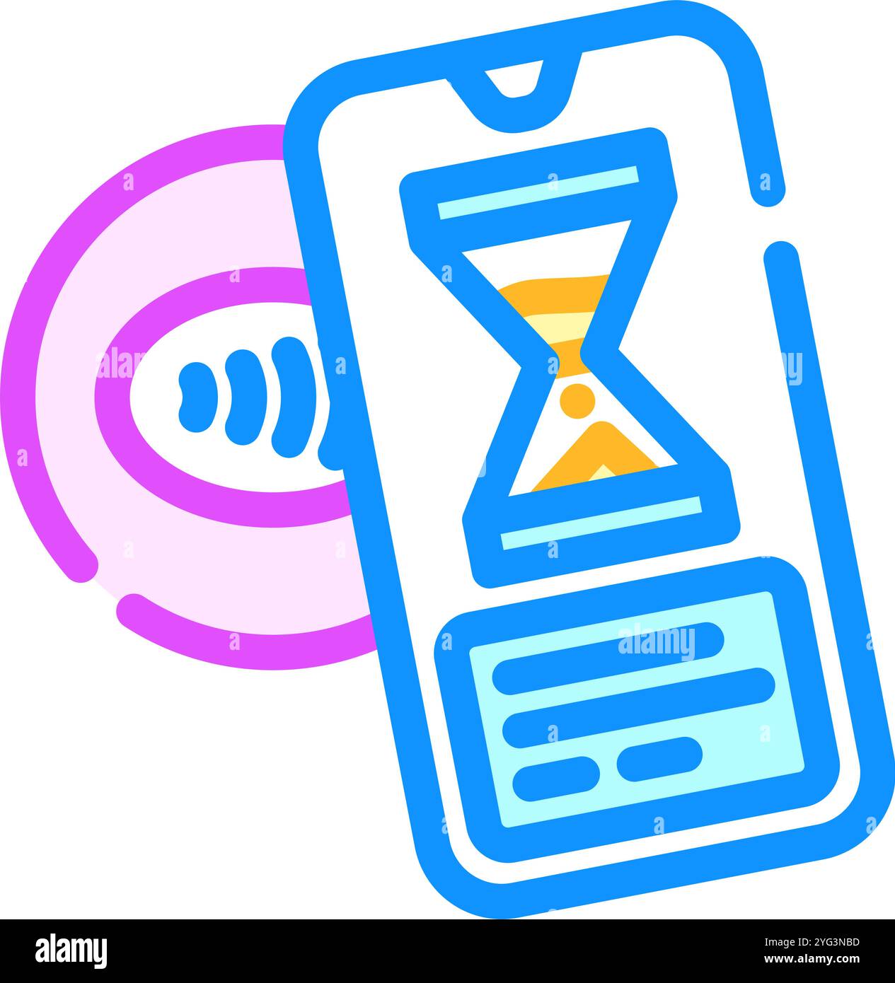 nfc payment in progress color icon vector illustration Stock Vector ...