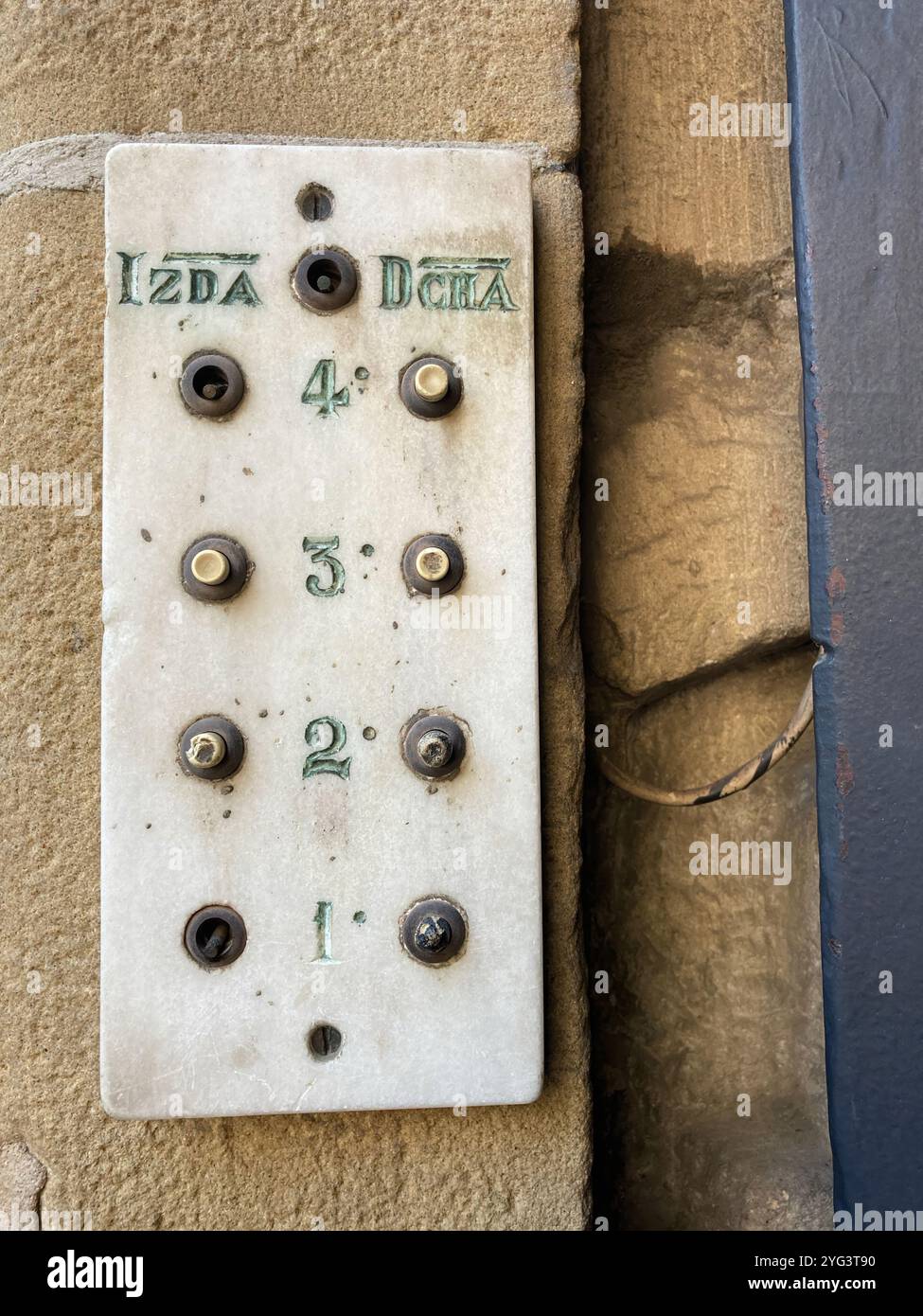 Antique intercom, Spain - Smartphone Captured Stock Image