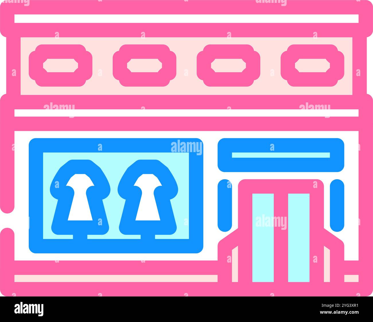 boutique shop color icon vector illustration Stock Vector Image & Art ...