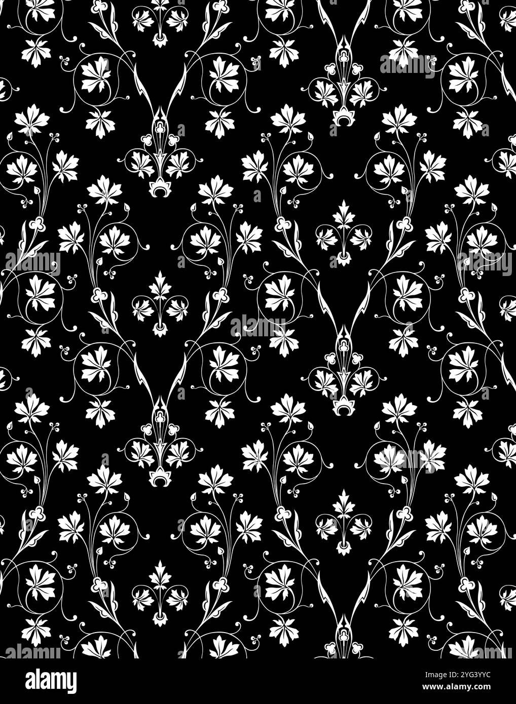 Floral texture design Black and White Stock Photos & Images - Alamy