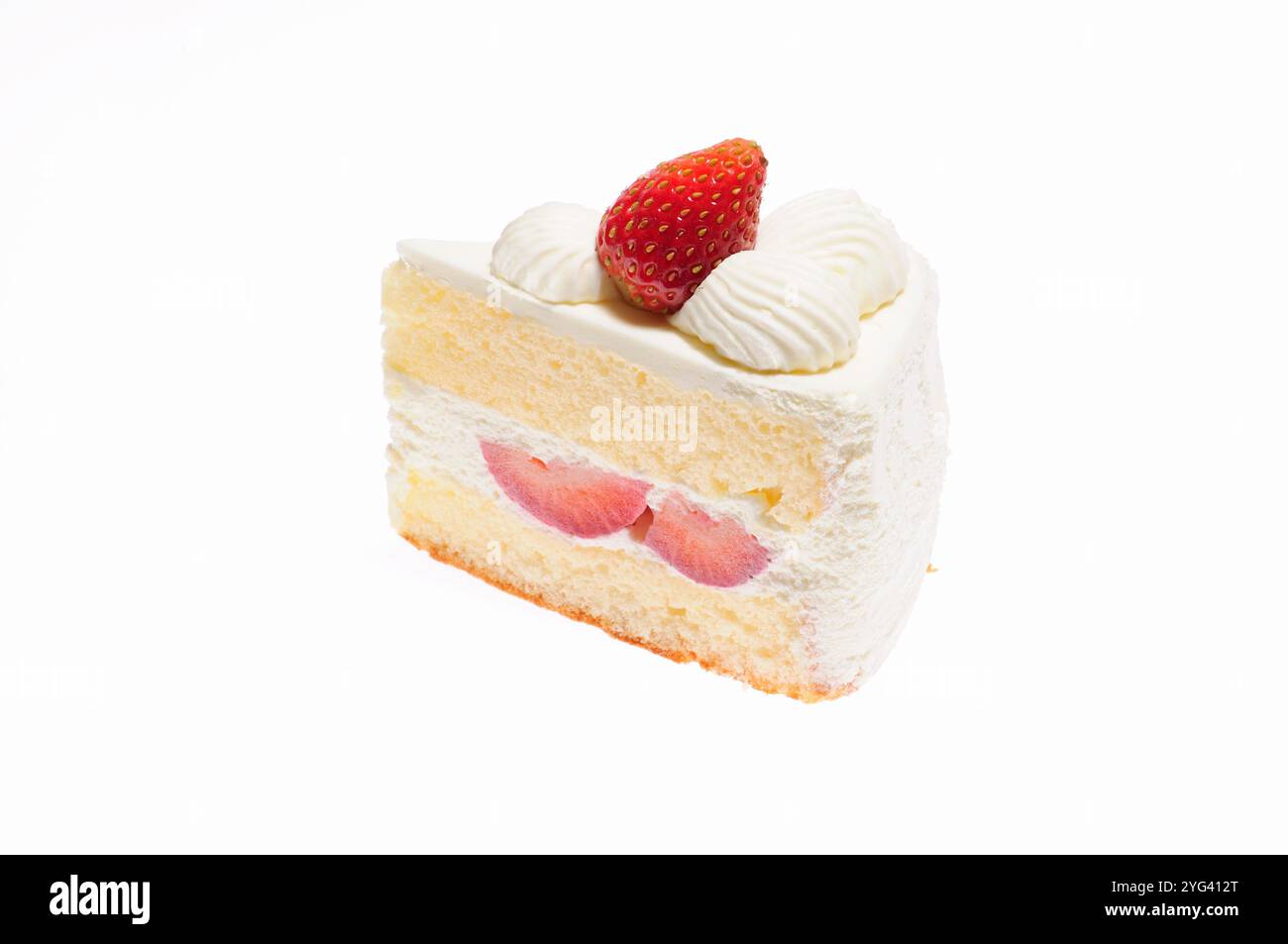 Shortcake on white background Stock Photo - Alamy