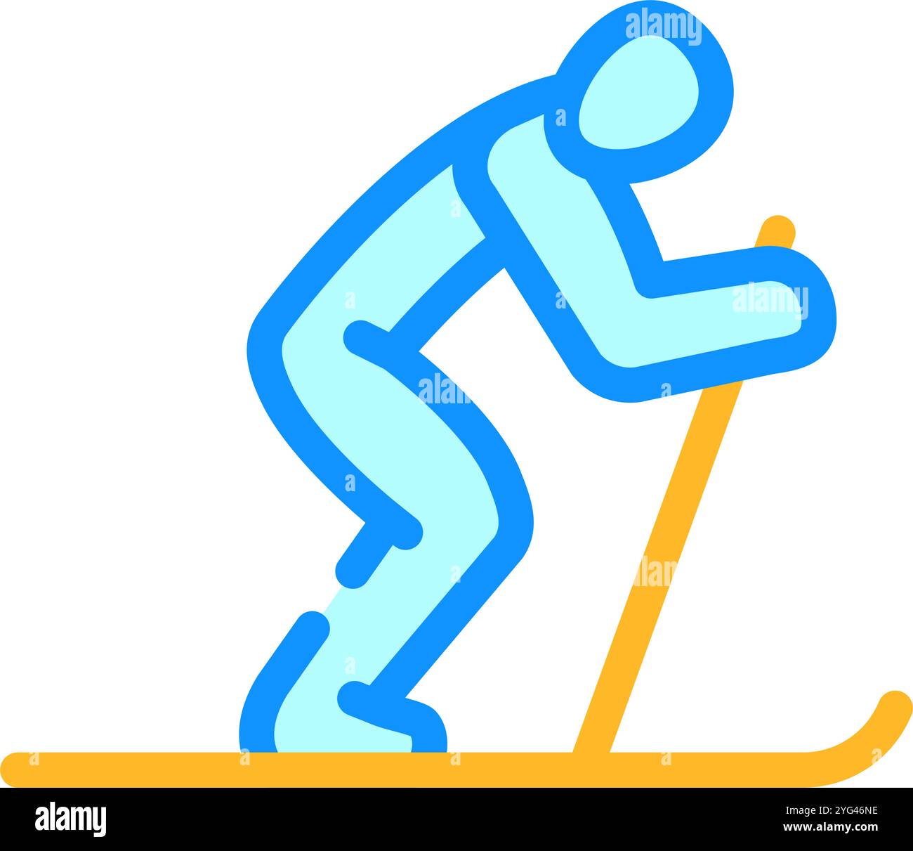 Telemark skiing Stock Vector Images - Alamy