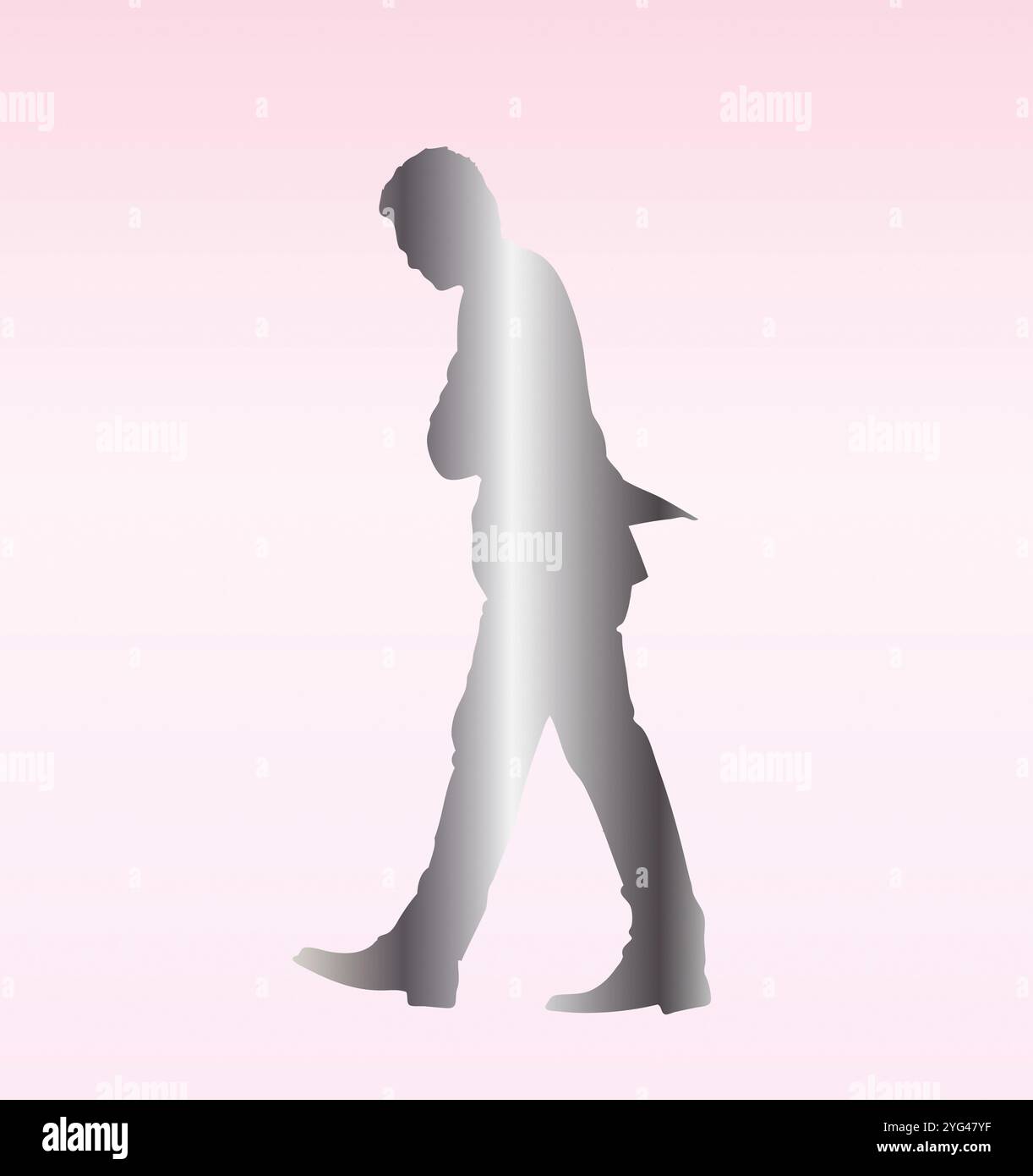 Worry silhouette hi-res stock photography and images - Alamy