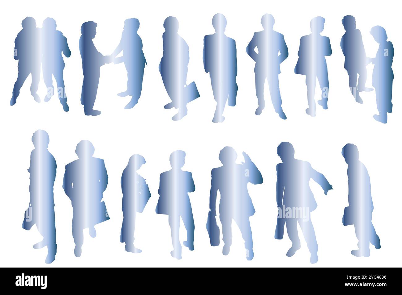 Business person silhouette hi-res stock photography and images - Alamy
