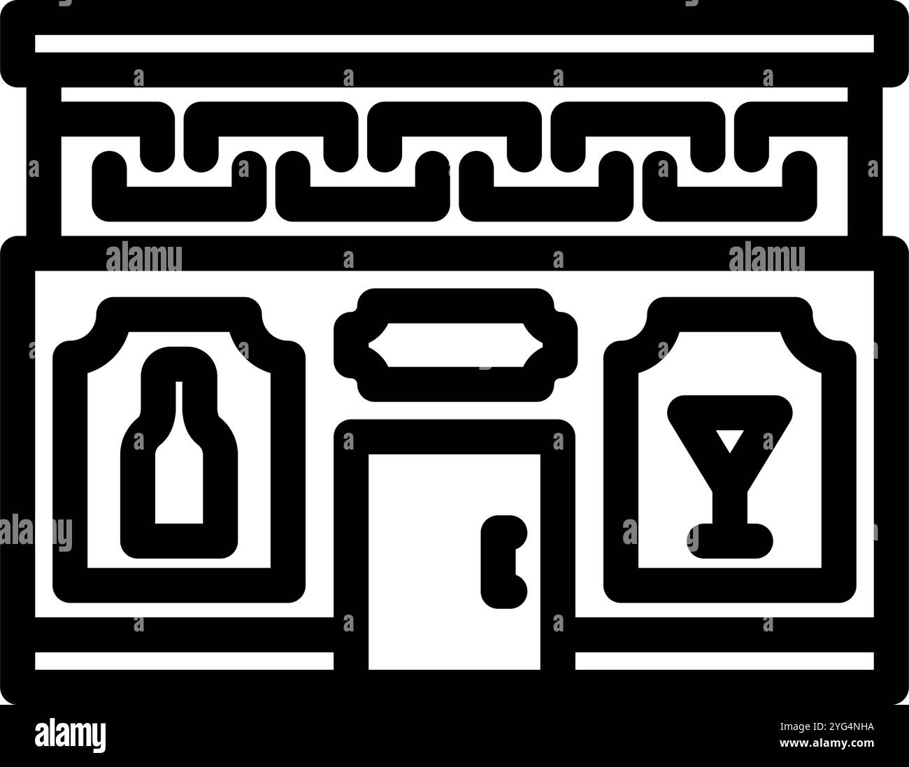 bottle shop line icon vector illustration Stock Vector Image & Art - Alamy