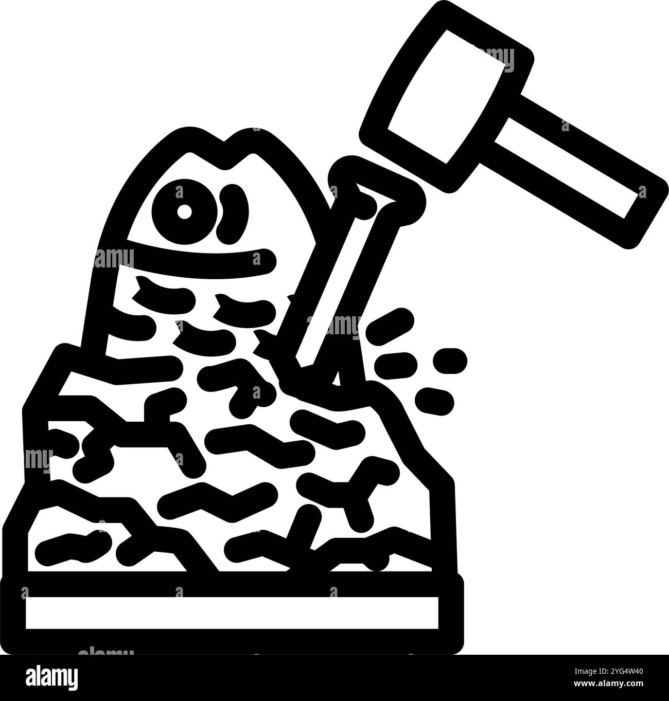 ice sculpture winter line icon vector illustration Stock Vector Image ...