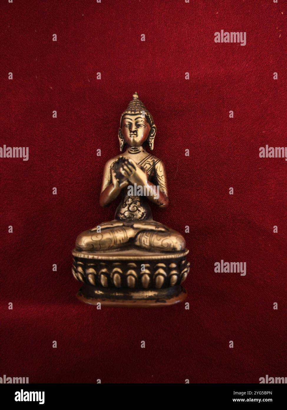 a statue of buddha, founder of the religion of buddhism statue of buddha, founder of buddhism Stock Photo