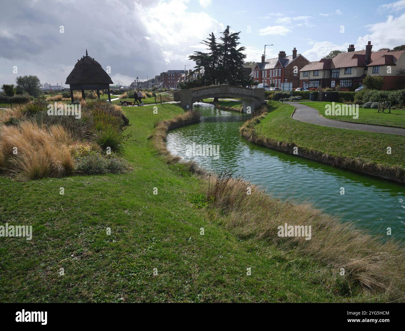 Venetian Waterway Gardens Great Yarmouth Norfolk Stock Photo