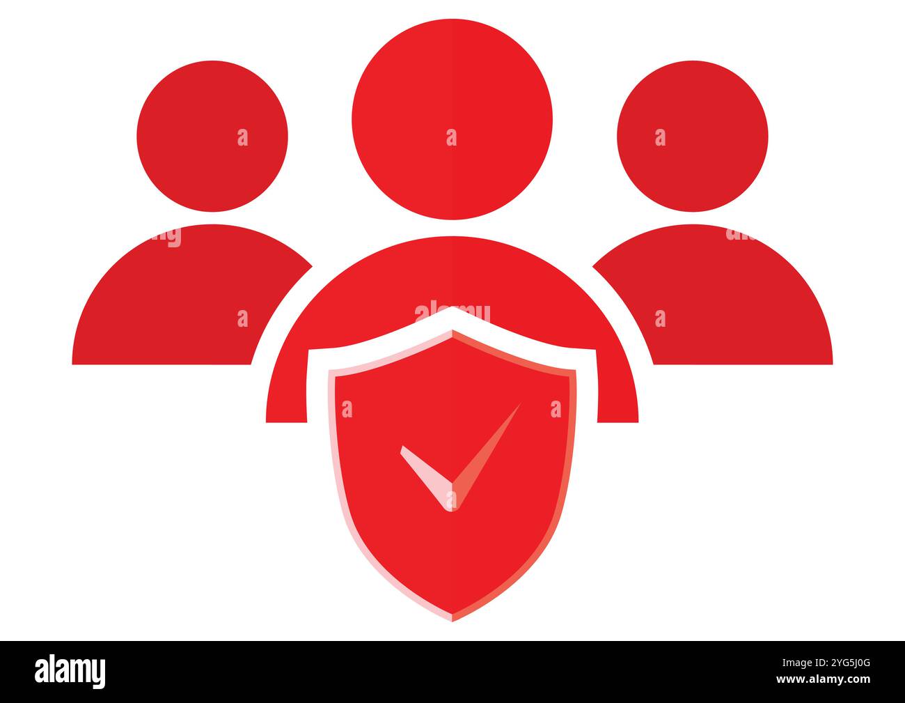 Safety insurance icon vector flat design isolated on white background Stock Vector