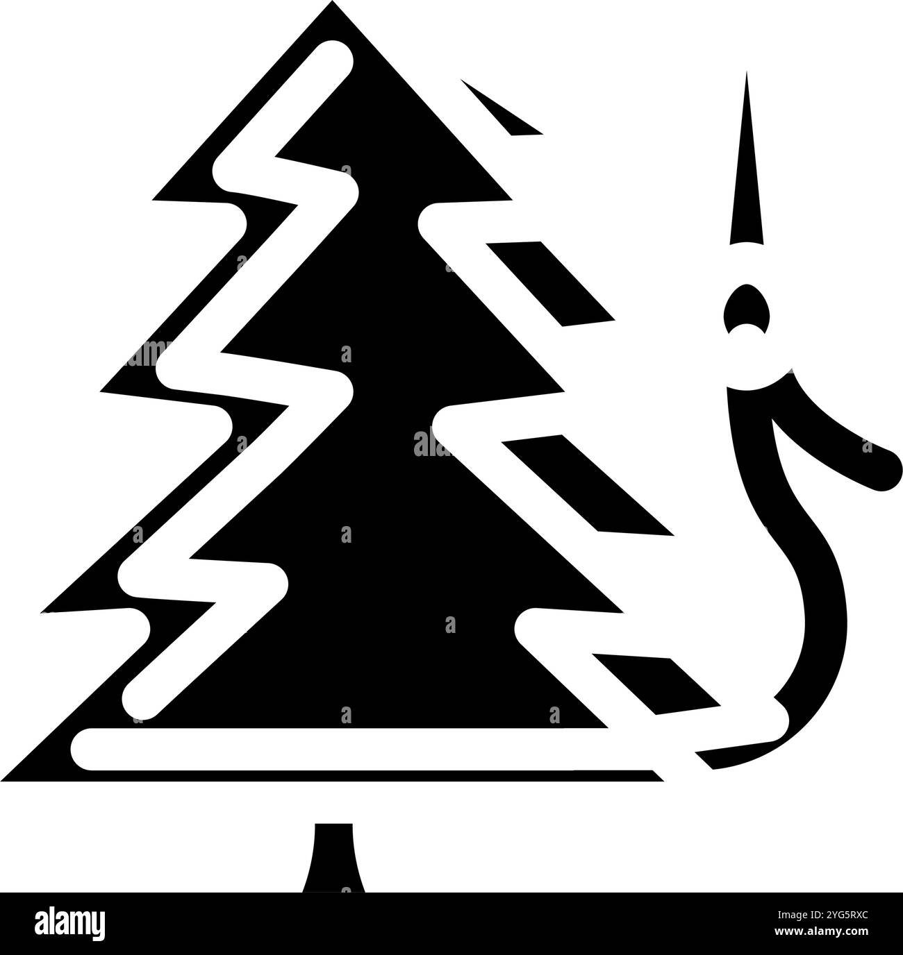 Diy holiday decorations glyph icon vector illustration stock vector