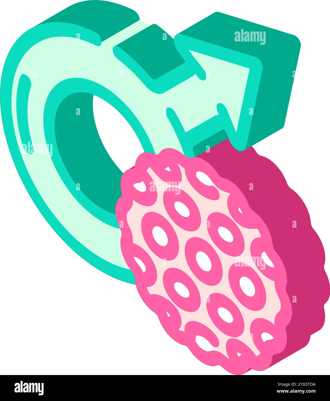 sexually transmitted infections isometric icon vector illustration ...