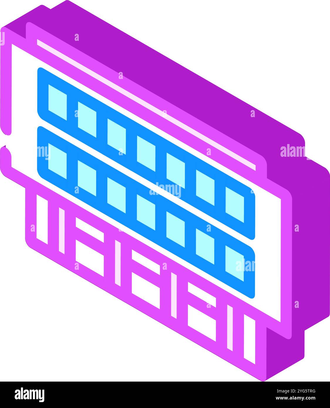 high school building isometric icon vector illustration Stock Vector ...