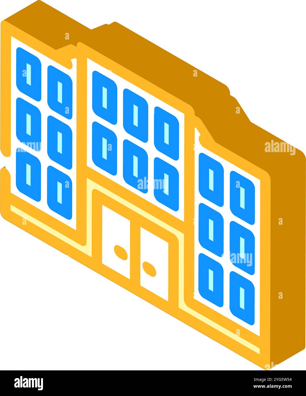 campus school building isometric icon vector illustration Stock Vector ...