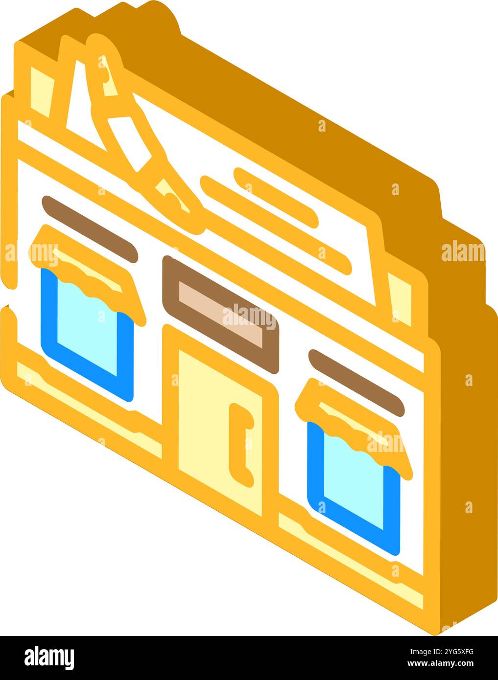bakery shop isometric icon vector illustration Stock Vector Image & Art ...