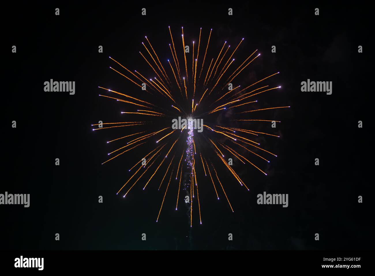 Firework Display on Bonfire night 5th November 2024 in north west England UK Stock Photo