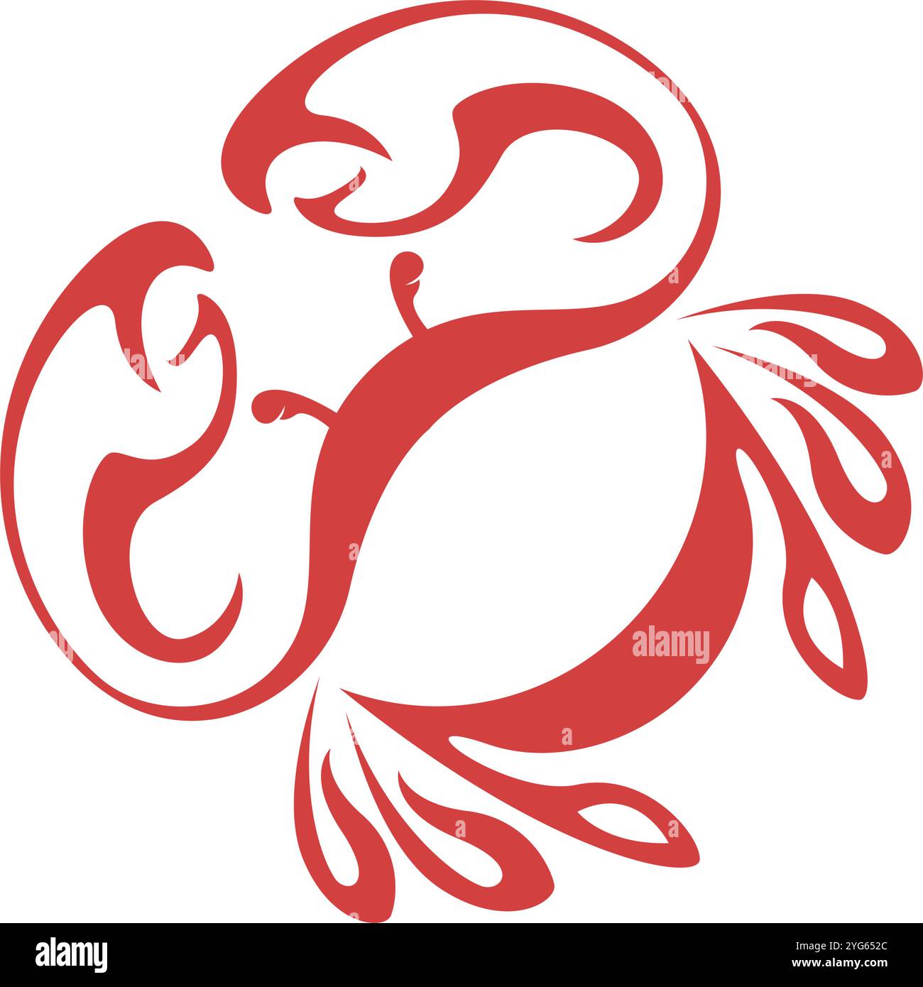 Crabs logo icon design template Stock Vector