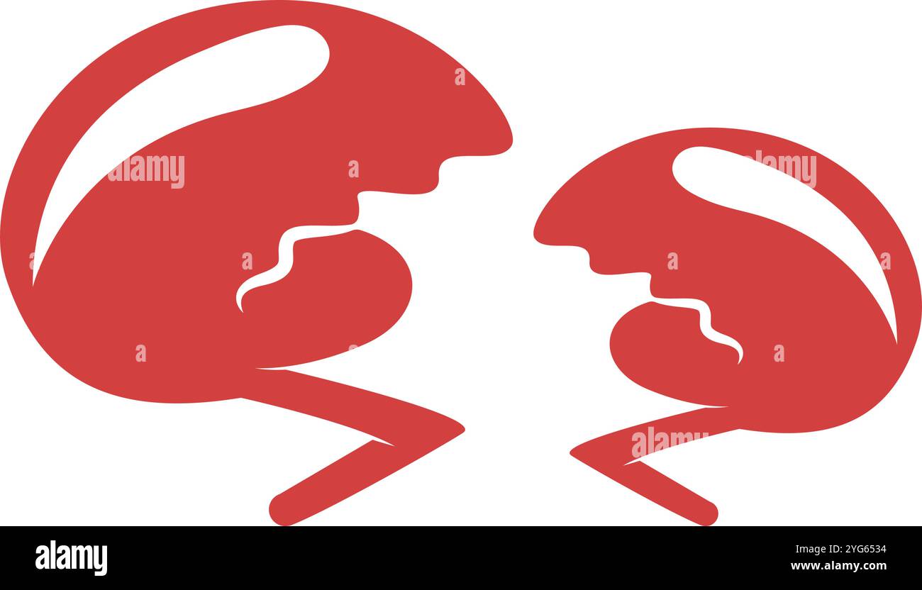 Crabs logo icon design template Stock Vector