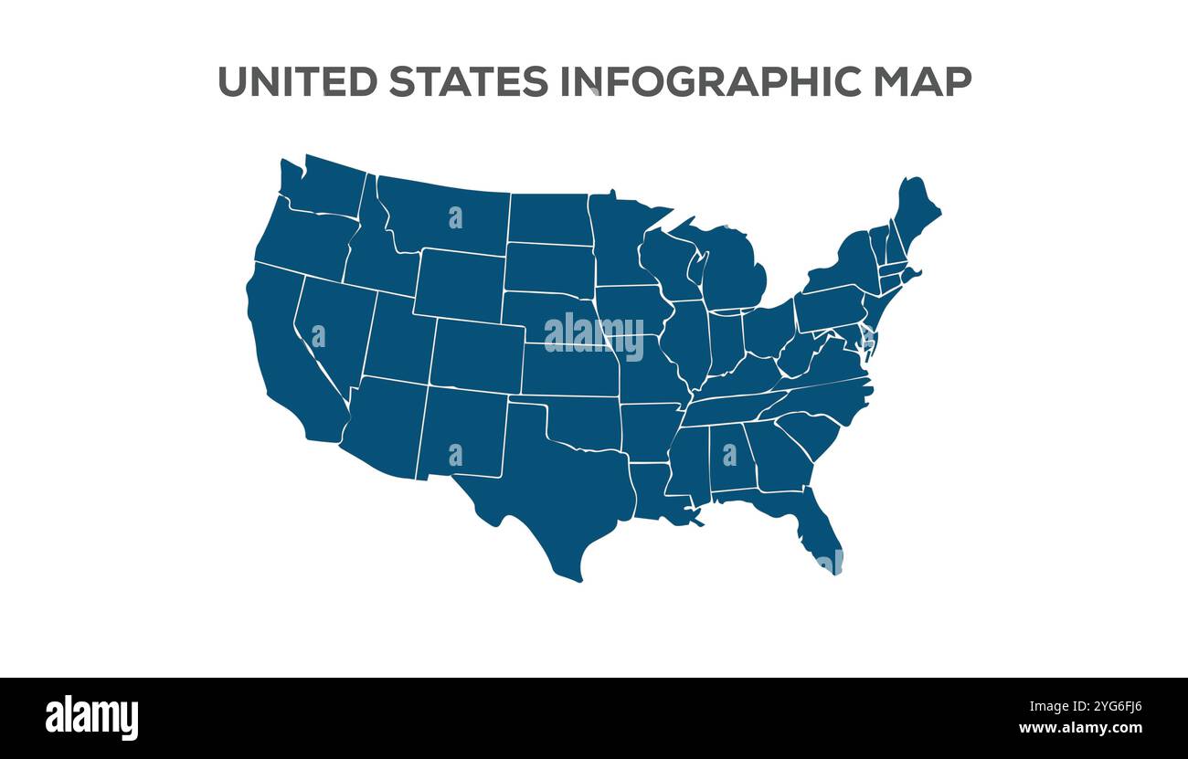 United States Infographic Map Very High Resolution United States Map United States Infographic Map Very High Resolution United States Map Isolated On White Background Infographic Flat Earth Globe Similar Worldmap 2YG6FJ6 