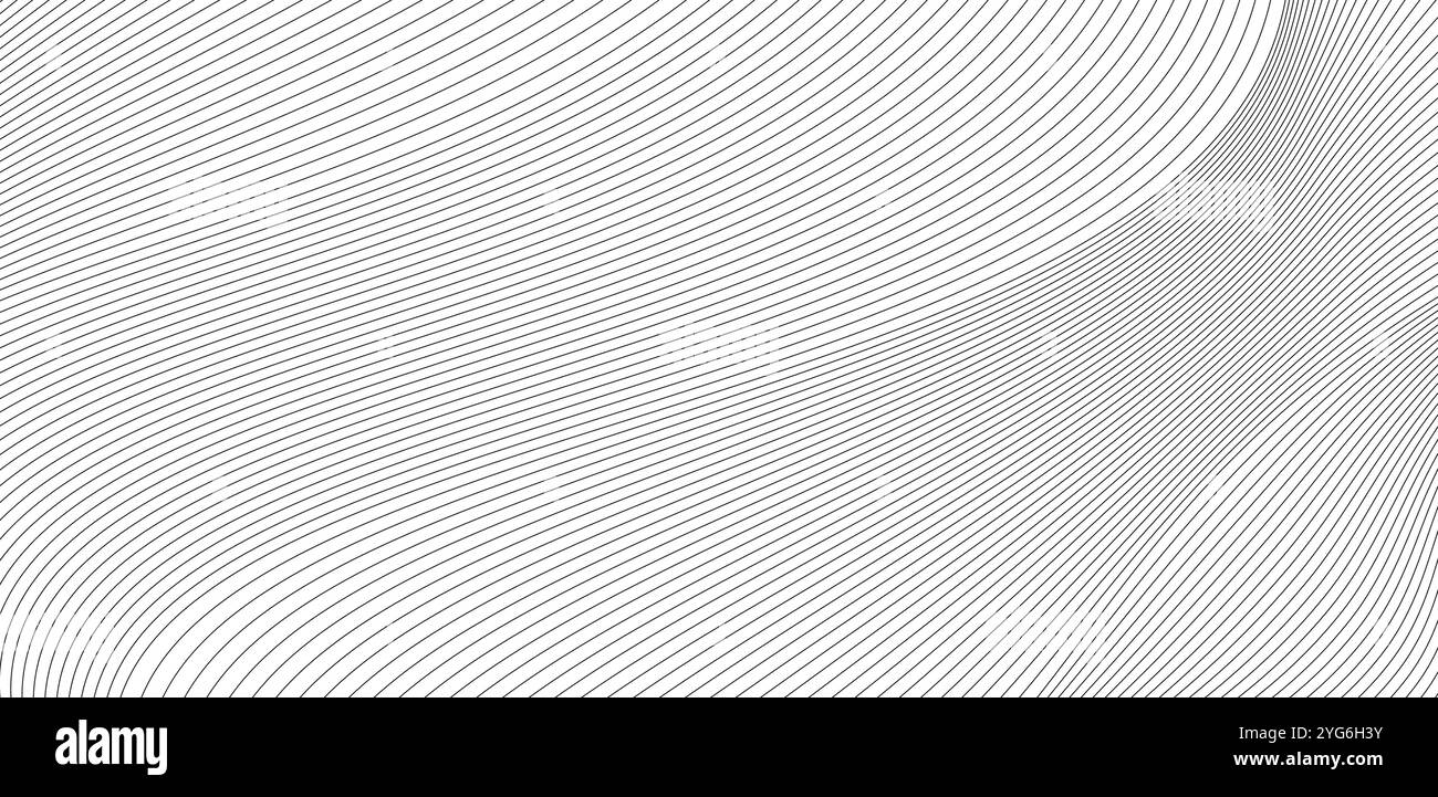 abstract black and white wave background. Vector illustration Stock ...