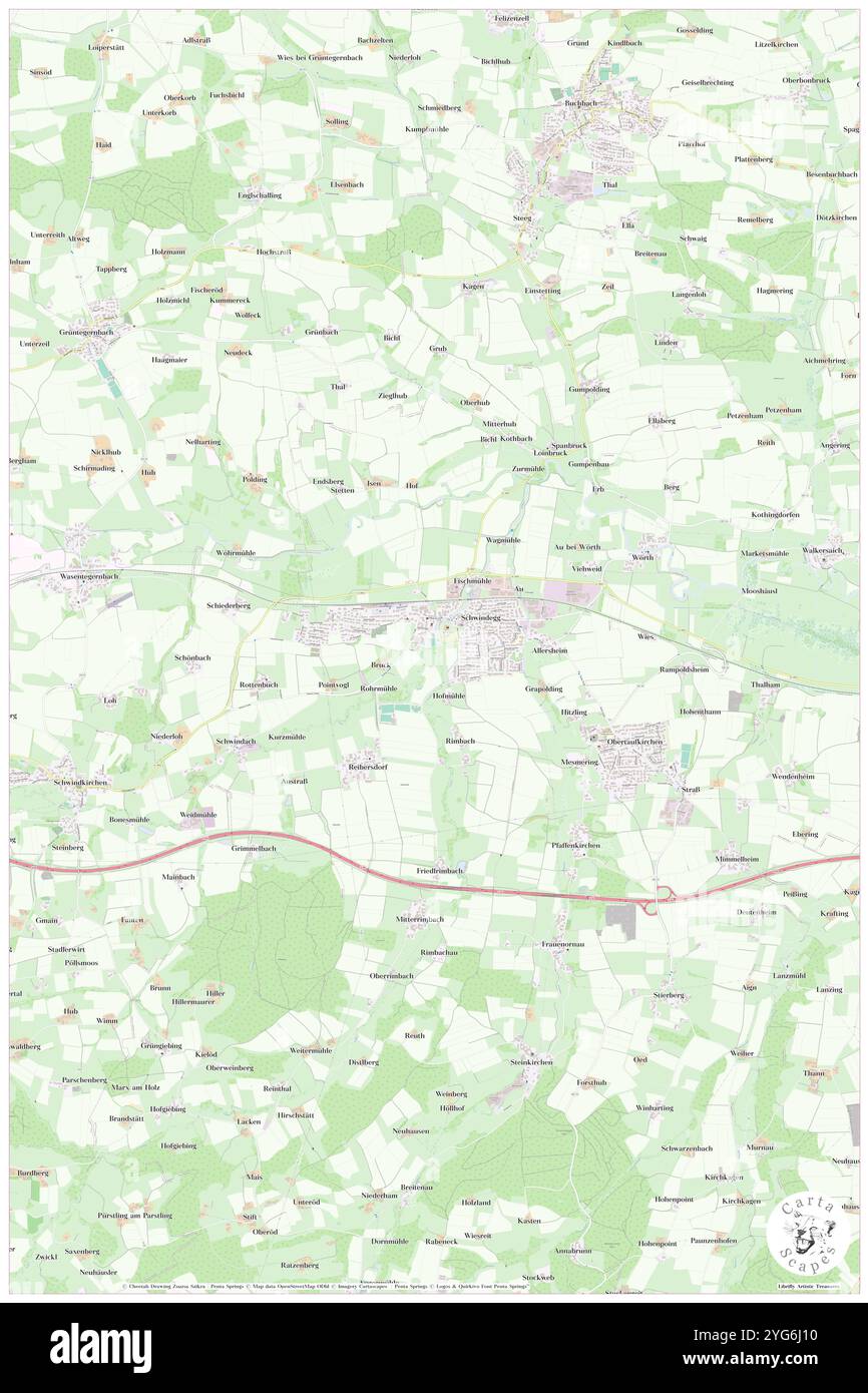 Goldach, DE, Germany, Bavaria, N 48 16' 9'', N 12 15' 20'', map, Cartascapes Map published in 2024. Explore Cartascapes, a map revealing Earth's diverse landscapes, cultures, and ecosystems. Journey through time and space, discovering the interconnectedness of our planet's past, present, and future. Stock Photo