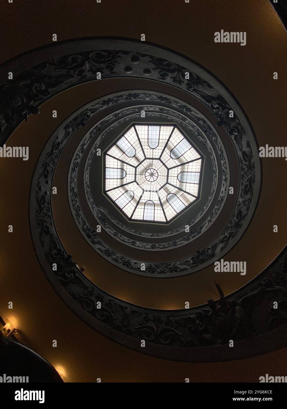 Bramante Staircase Vatican Museums - Smartphone Captured Stock Image