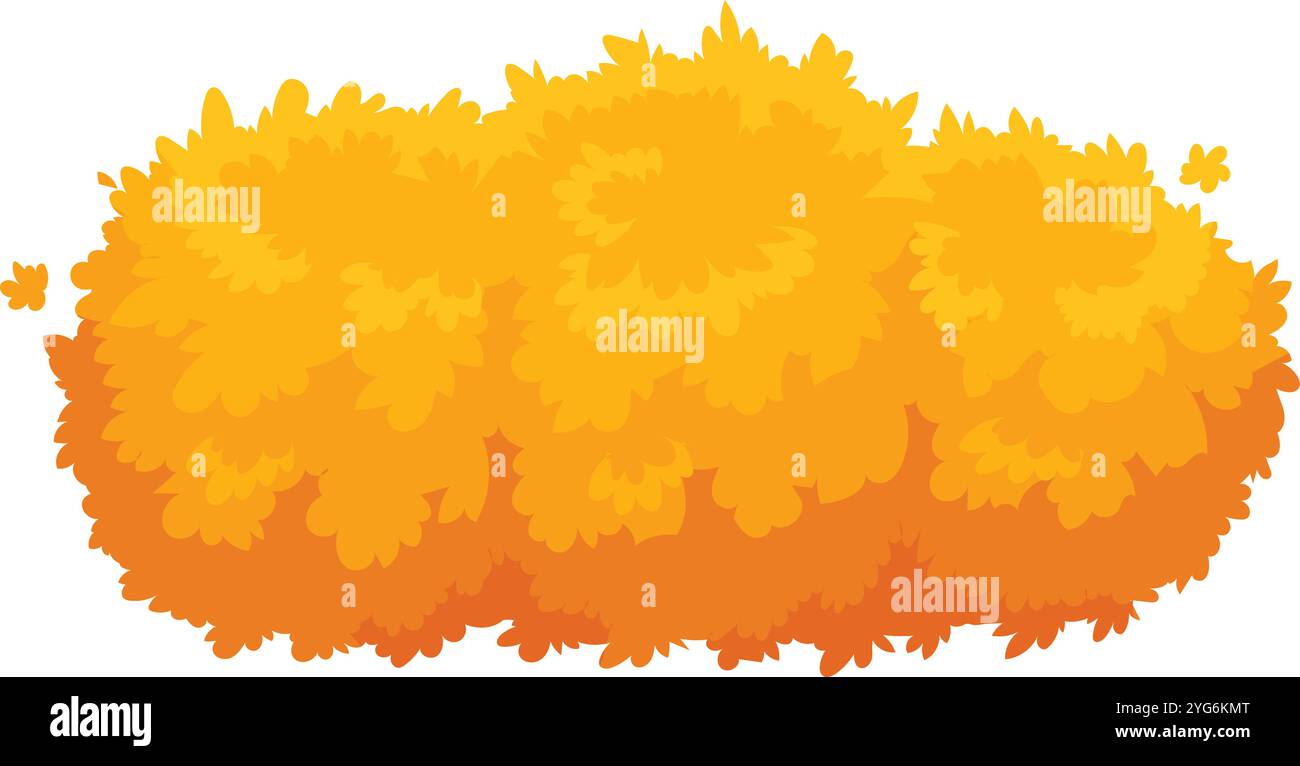 Vibrant orange leaved bush adds natural barrier and colorful texture to ...