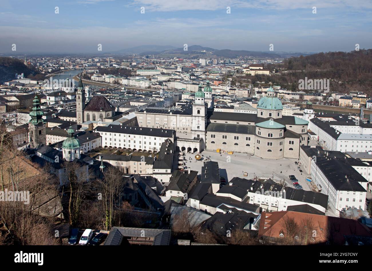 Birds eye view salzburg hi-res stock photography and images - Alamy