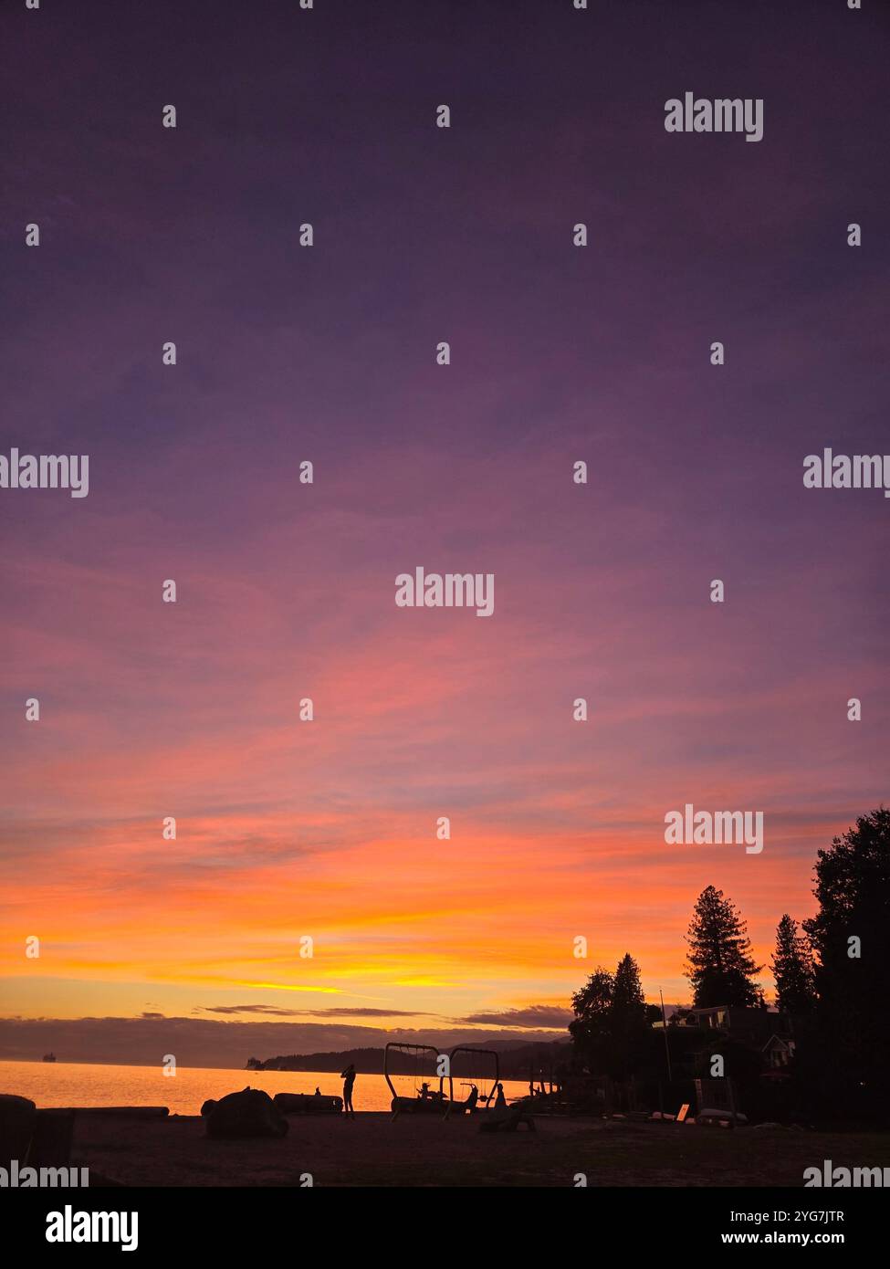 Amazing view from Canadian mountains - Smartphone Captured Stock Image